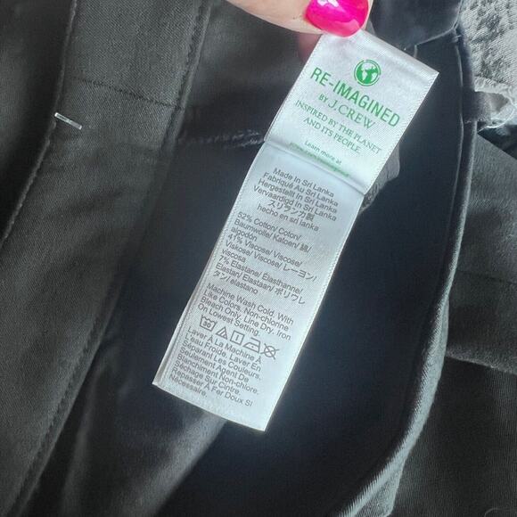 J Crew Kallie Ankle Pants Womens Sz 4 Black Straight Stretch Business Casual - Picture 11 of 13